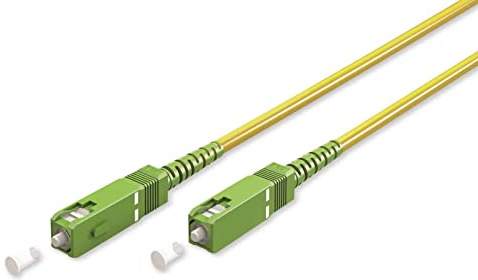 goobay 59644 Glasfaserkabel (FTTH) / Singlemode (OS2) Simplex/SC APC (8°) Stecker auf SC-APC (8°) Stecker/Lichtwellenkabel / 20 Meter