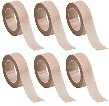 6 Rollen Atmungsaktives Wimpern Tape, 1,2 cm x 9,14 m Nicht Gewebt Wimpernbänder, Hautfarbe Wimpernklebeband für Wimpernverlängerung, Mikroporenband für Sport Wundverletzungen
