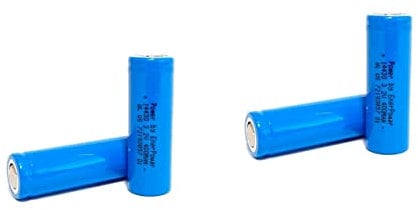 LiFePo4 IFR14430 Akku 4er Set 400mAh 3,2V 14430 Batterie Lithium-Eisen-Phosphat Akku Solar (Flach)