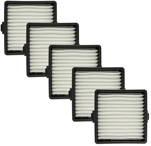 vhbw 5x Flachfaltenfilter kompatibel mit Ryobi One Plus, P712, P713 Handstaubsauger, Staubsauger
