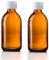 This-Trading 200ml Amber Glass Bottles with White Medicap Lids - Refillable, Reusable, and Travel-Sized Strong Medicine Bottles