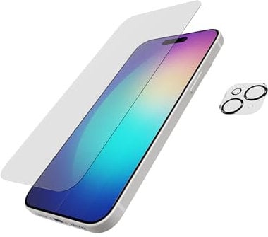 Tech21 Impact Glass – Camera Lens Protector Bundle for iPhone 15 Plus