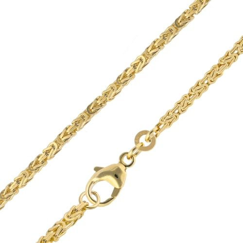 trendor Königskette Gold 333 / 8K Breite 1,8 mm wunderschöne Geschenkidee, Halsschmuck aus Echtgold, Schmuckstück für Damen und Herren 15720-45 45 cm