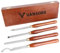 VANSORK Hartmetallbestücktes Holzdrehwerkzeug-Set, Drehmaschine, Schruppen und Finishing Hohlwerkzeug mit Diamant-Rundviereck-Hartmetalleinsätzen (Walnuss-Griff)