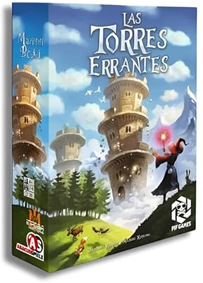 Familien- und strategisches Brettspiel Die wandernden Türme | von 2 bis 7 Spielern ab 8 Jahren | Zauberer, bewegliche Türme, interaktive Zaubersprüche und Zaubertrank | Wer kommt zuerst zum Krähenturm