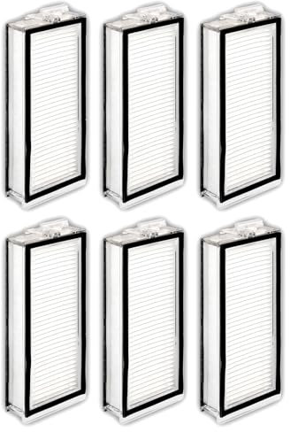 (6 Piezas) Q5 Pro+ Filtros HEPA de repuesto compatibles con Roborock Q5 Max+, Q5 Pro, Q5 Pro+, Q8 Max, Q8 Max+, Q7, Q7+, Q7 Max, Q7 Max+, Q5 Duoroller+, Aspiradora robótica filtros