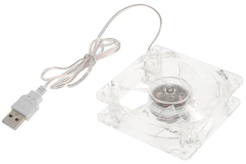 Yardwe Cooling Fan Pet Fan Lovely Pet Cage Fan Lightweight Pet Cage Fan Pet Cooling Tool Fan for Hamster Small Fan USB Fan Mini Pet Supply Hamster Cage Fan