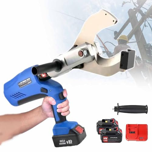 Coupe De CâBle Hydraulique éLectrique, CâBle De Coupe De Fil φ105 / 120 Mm CâBèRes En Cuivre, Outil De Coupe De Fil éLectrique, Coupe-CâBle Hydraulique à Batterie,EZ-105C