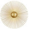 SSNCcNC LED Wandleuchte Innen Modern Sonnenform Design Wandlampe 8W Kreativ Golden Eisen WandleuchtenWarmweiß 3000K Wohnzimmer Schlafzimmer Treppenhaus Flur,30cm