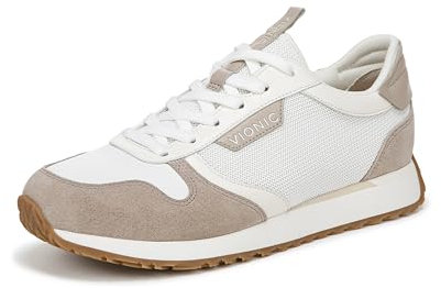 Vionic Monarch Women's Trainers with Arch Support White Beige UK 5 Medium Fit