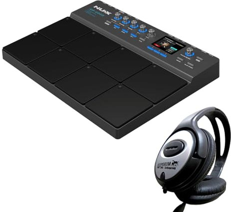 Nux Percussion Pad DP-2000 E-Drum mit keepdrum Kopfhörer