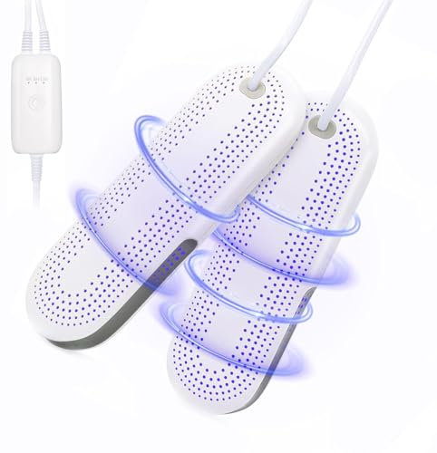Gogotool Schuhtrockner Elektrisch, Stiefeltrockner, Schuh-und Stiefelwärmer mit 3 Modi Auto Ausschalten Timer, Schuhtrockner Antibakterielle für Schuhe, Ski-Stiefel, Handschuhe & Socken - EU Stecker