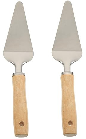 CRILSTYLEO 2 Piezas Pala de Queso Herramienta para Hornear Accesorio para Pizzas Servidor de Pizza espátula de Pizza espátula Antideslizante Pala de Pizza casera Pala de Pastel Madera