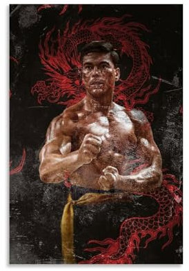 ZBSXLBNG Bloodsport Poster Dekorative Malerei Leinwand Wandkunst Wohnzimmer Poster Schlafzimmer Malerei 12x18inch(30x45cm)