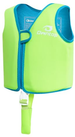 Owntop Kinder Schwimmweste - Leichter Schwimmjacke zum Schwimmenlernen | Schwimmhilfe für Kleinkinder mit Bequemem Schrittgurt | Neopren Auftriebsweste für Jungen Mädchen Alter 2-8