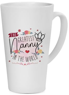 Getagift The Greatest Nanny in The World - Mother's Day, Coffee Mug, Latte Mug. (17 oz)