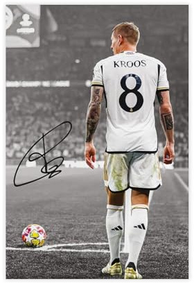 ocvdfss Toni Kroos Leinwand-Poster, Wandkunst, Dekordruck, Bild Gemälde für Wohnzimmer, Schlafzimmer, Dekoration, 30 x 45 cm