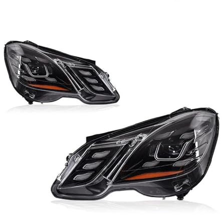 HCPAVEXT Ensemble Phares Kit De Phares LED avec Lentille De Projecteur pour Mercedes pour Benz Classe E W212 2010 2011 2012 2013