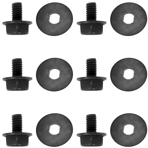 6 Pack 90639221 90618229 Chainsaw Bolt Washer Kit for DeWalt Chainsaw DCCS620 CMCCS620 CMCCS660 DCCS670 DCCS690 DWCS600 DCCS620B DCCS690B DCCS690H1 DCCS690M1 DCCS670X1 CMCCS660E1 Replacement Parts