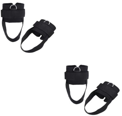 TOYANDONA 2pairs Fitness Ankle Straps Cuffs for Cable Machine Sports Ankle Strap Buckle Weight Training Accessory