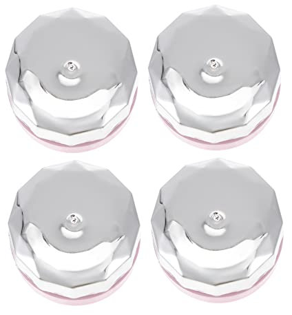 Lot de 4 flacons vides de vernis à ongles et de crème pour les yeux Bouteilles en plastique compactes pour cosmétiques Pots à crème réutilisables pour produits de soins de la peau