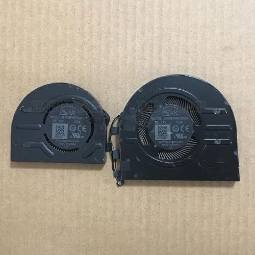 DBTLAP CPU GPU Kühlung Lüfter für Lenovo ThinkPad P1 Gen 4 X1 Extreme 4th Gen B6757BFHSF2200TN B8609BFHNF2200TN ND8CC00 21K16 5H41D34326 RTX3060 3070 12V 0.5A