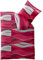 aqua-textil Concept Bettwäsche 135 x 200 cm Mikrofaser Bettbezug Ambra Wellen Rot Grau