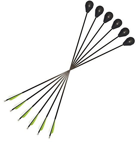 WOARCHERY Round Foam Tip Safe Combat Archery LARP Arrow (Pack of 6) (34)