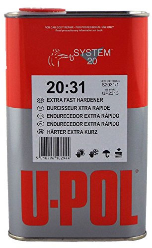 UPol U-Pol S2031/1 Extra Fast Hardener/Activator For Paint & Primers 1 Litre Tin Ideal For Spot & Panel Repairs