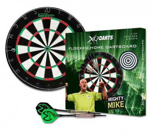 Michael Van Gerwen Flocked Home Dartboard Set