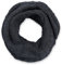 styleBREAKER Unisex Strick Loop Schal kariert, Uni Feinstrick Schlauchschal, Winter Strickschal 01018154, Farbe:Dunkelgrau
