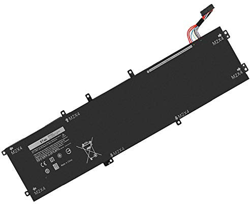 6GTPY 5XJ28 Remplacement étendu de la Batterie d'ordinateur Portable pour Dell XPS 15 9560 9570 (modèle 2019) P56F001 P56F002 Precision 5520 Station de Travail Mobile 2 en 1 Vostro7500(11.4V 97Wh)
