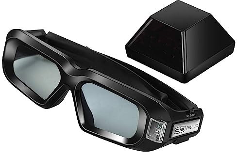 mamre Kit de Gafas estéreo 3D inalámbricas con emisor para Tarjeta gráfica nVIDIA (Kit de visión 3D1, 2)