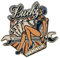 Finally Home Lucky Garage Teufel Karten Biker Patch zum Aufbügeln | Motorrad Kutte Patches, Rückenaufnäher, Motorradjacke Rückenpatch, Motorcycle Aufnäher für Lederwesten