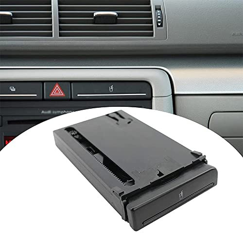 Riloer Portavasos de Coche ABS, Negro Mate o enchapado, Volante a la Izquierda o Volante a la Derecha, 8E1862534H 8E2862534L, para Au-di A4 B6 B7 2001-2008