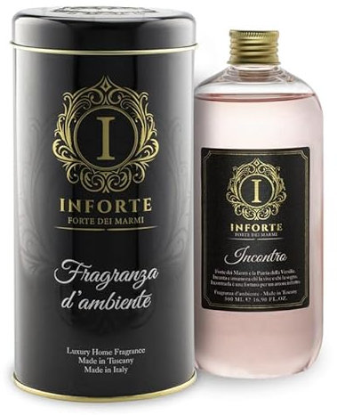 Inforte Incontro - Lussuoso e Pregiato Profumatore per Ambienti. Fragranza Floreale. - Made in Italy (Ricarica da 500 ml)