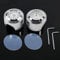 Motorrad-Lenkeruhr-Thermometer, 1 Paar 7/8 1 wasserdichte Universelle Motorrad-Lenkerhalterung Uhr Und Thermometer Temp