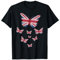 Butterfly Beautiful with UK Flag Women Girl Kids Union Jack T-Shirt