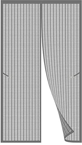 Fliegengitter Tür Magnetisch 110 x 290 cm Fliegengitter Magnet In Verschiedenen Größen Auswählbar Fenster-Fliegengitter Für Alle Fenster Bis, Grau