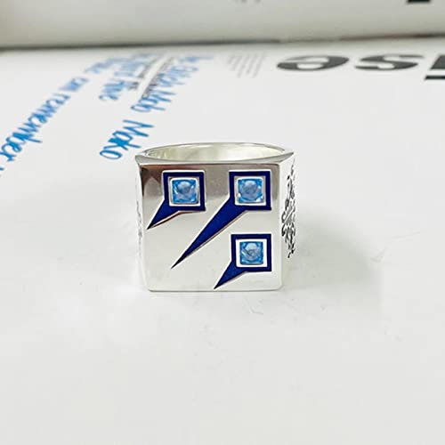 XJruixi Anime Overlord Shooting Star Cosplay Ring Yggdrasil Ainz Ooal Gown Momonga Unisex Rings Jewelry Prop Accessories