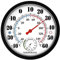 Indoor Outdoor Thermometer Hygrometer - 10 Inch Room Temperature Humidity Meter Weather Thermometer Analog Monitor Wall Hanging Thermometer for Patio
