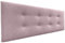 DHOME AQUALINE Pro Kopfteil aus Kunstleder oder Stoff, mit 2 Knopfreihen, gepolstertes Kopfteil, luxuriöses Bett (135 cm (Betten 120/135/140), rosa Stoff