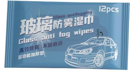 Anti-Fog-Autoscheibenreinigungstücher - 12 Blatt Augenglasreinigungstücher - Feuchttücher zum Reinigen des Telefonbildschirms