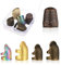 Fingerhut, 5 Stück Nähen Fingerhut Nähen Fingerschutz aus Metall verstellbarer handgefertigter Fingerhut zum Nähen,Sticken,Basteln,Handnähen (3 Größen)