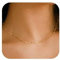 ZHESHY Gold Silber 925 Kette Damen 14K Vergoldete Chain Halskette Silberkette 925 Ohne Anhänger Glitzernde Schlangenkette Singapurkette Ankerkette Perlen Verstellbare Choker Goldkette Schmuck Frauen