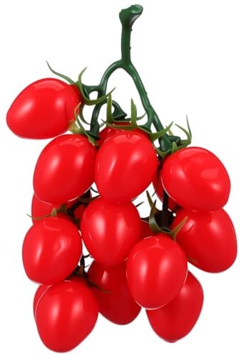 IMIKEYA 3er Set Künstliche Kirschtomaten Lebensechte Gefälschte Tomaten künstliches Obst Dekoration Fruchtmodel Fotografie für zuhause Party Mittelstücke