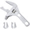 Adjustable Spanner Wrench 6-68mm Open-End Wide Jaw Spanners Wrenches Ultra-Thin Shifting Spanner Shank Plumber Bathroom Hand Tool Alloy
