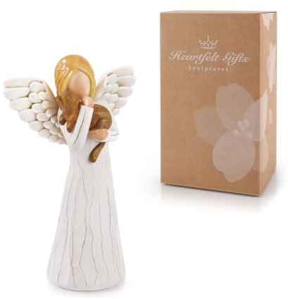 Cat Memory Figurines Pet Loss Figurines for Pet Lover Gift Angel Figurine Remembrance Angel Figurine Friendship Cat Memorial Gifts Hand-Painted Figurines Ornaments Guardian Friendship Kitten Statue