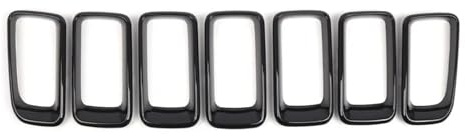 Auto Mittlerer Kühlergrill Vorderen Stoßstange Für Jeep Für Compass 2011 2012 2013 2014 2015 2016(HELLES SCHWARZ)