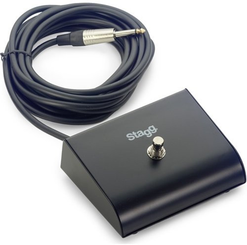 Stagg SSWB1 Pro-Series Pedale mit 1 Schalter und Kabel 5 m, Schwarz